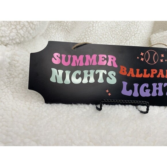 Homemade Summer Nights Ballpark Lights Sign.. - Picture 5 of 6